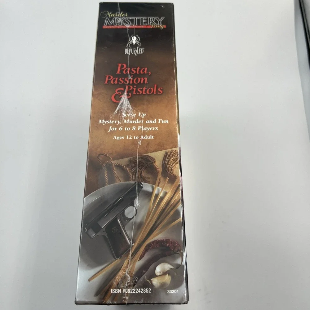 Murder Mystery Dinner Party Game‎ Pasta, Passion & Pistols *New*